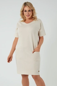 Italian Fashion Stella kr.r. Sukienka homewear, beż