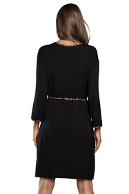 Italian Fashion Eila r.3/4 Nocna szlafrok, czarny