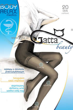 Gatta Body Relaxmedica 20 Wyr�b po�czoszniczy rajstopy, nero