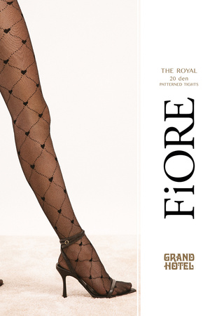 Fiore The Royal 20 DEN G6090 Wyr�b po�czoszniczy rajstopy, black