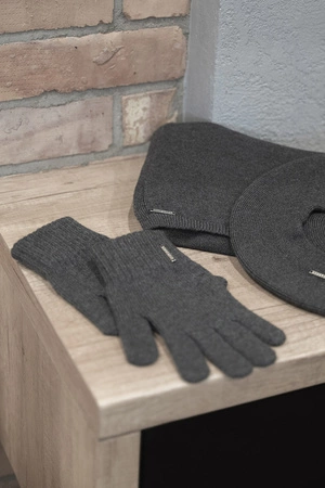 Vivisence 7202 Rękawiczki dzianinowe, grafitowy