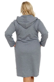 Doctor Nap SMZ.9708 Nocna szlafrok, dark grey