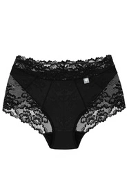 Wol-Bar Diamond 3515 Majtki wysokie figi, czarny