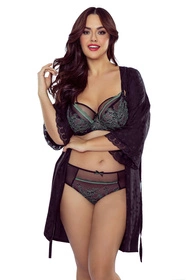 Vivisence 1074 Majtki figi, czarno-zielony