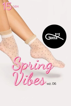 Gatta Spring Vibes 06 15 DEN Wyrób pończoszniczy skarpetki, nero-silver
