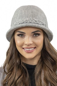 Vivisence 7043 Nakrycie głowy kapelusz, jasnoszary