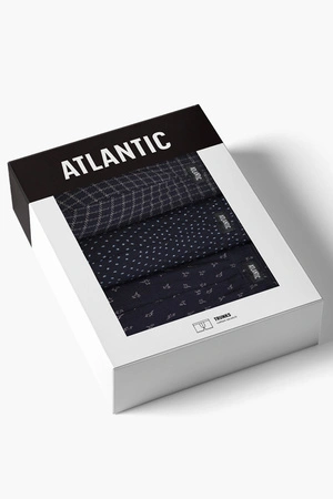 Atlantic 3MH-242 3-pack Majtki bokserki, granatowy