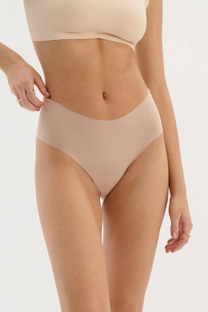 Julimex Mousse Brasil Maxi Majtki wysokie brazyliany, beżowy