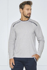 Italian Fashion Zbyszek dł.r. dł.sp. Nocna piżama, melanż/granat