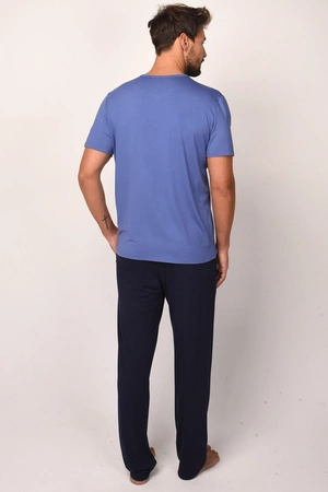 Italian Fashion Dallas kr.r. dł.sp. Nocna piżama, niebieski/granat