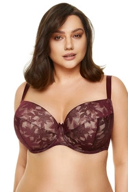 Gorteks Hebe/B4 Biustonosz usztywniany, śliwkowy