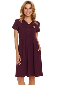 Doctor Nap TCB.5336 Nocna koszula, burgundy