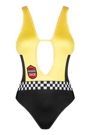 Obsessive Rallien teddy Body sexy, black/yellow
