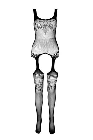 Passion ECO BS008 Body bodystocking, black