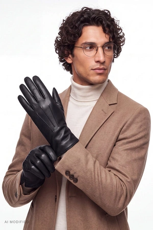 Vivisence MR7201 Rękawiczki skórzane, black
