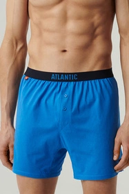 Atlantic 2MBX-025 2-pack Majtki bokserki, ciemnoniebieski/niebieski