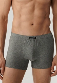 Atlantic 3BMH-007 Majtki bokserki, czarny/szary/grafit