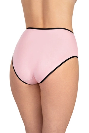 Vivisence 4017 3-pack Majtki wysokie figi, gumka czarna: szary/róż/szary