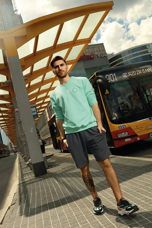 Reviver F5588 Bluza nierozpinana, miętowy