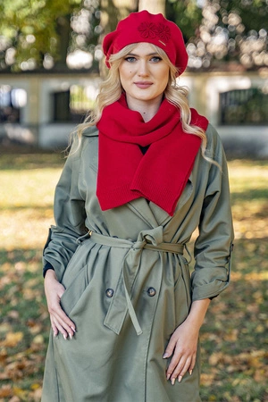 Vivisence 7007 Nakrycie głowy beret, czerwony