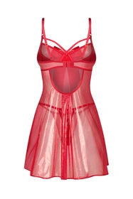 Obsessive Gifty Red babydoll & thong Nocna komplet koszulka + stringi, red