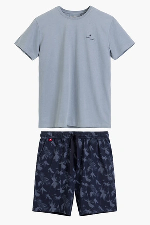 Atlantic NMP-399 Nocna piżama, niebieski/denim