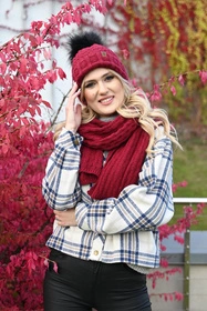 Vivisence 7015S Szalik lub apaszka szalik, bordowy