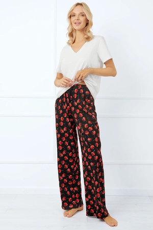 Italian Fashion Cherry dł.sp. Spodnie dres, druk/czarny