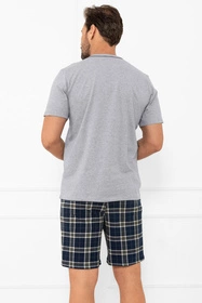 Italian Fashion Andreas kr.r. kr.sp. Nocna piżama, melanż/druk