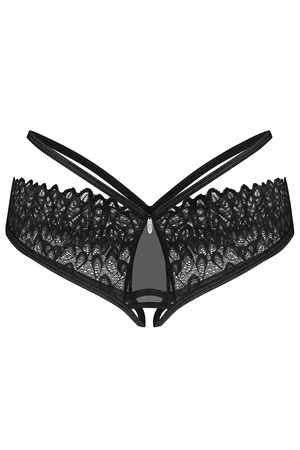 Obsessive Donarella crotchless panties Majtki figi otwarte, black