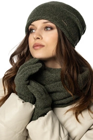 Vivisence 7208 Rękawiczki dzianinowe, zielony melanż