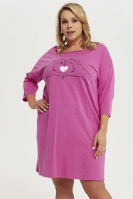 Italian Fashion Galia r.3/4 Nocna koszula, amarant