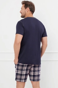 Italian Fashion Edwin kr.r. kr.sp. Nocna piżama, granat/druk