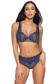 Mat 3530/22 Percy Biustonosz usztywniany, granatowo-beżowy