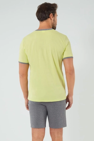 Italian Fashion Nikodem kr.r. kr.sp. Nocna piżama, limonka/śr.melanż