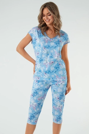 Italian Fashion Kaweri kr.r. sp.3/4 Nocna piżama, druk/niebieski
