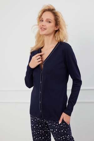 Italian Fashion Libra dł.r. dł.sp. Nocna piżama, granat/druk