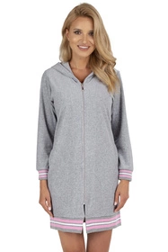 Vivisence 5018 Nocna szlafrok, szaro-różowy