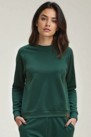 Vivisence 9004 Bluza nierozpinana, zielony