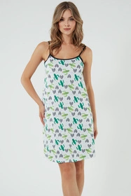 Italian Fashion Picos ws.r. Nocna koszula, druk/czarny