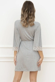 Italian Fashion Samaria r.3/4 Nocna szlafrok, melanż