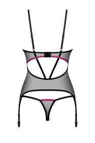 Obsessive Novenes corset & thong Gorset sexy, black