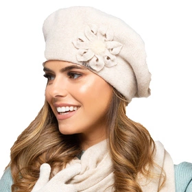 Kamea Sewilla Nakrycie głowy beret, beżowy