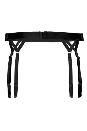 Róża Cyria Pas do pończoch niski, czarny