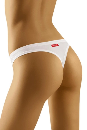 Wol-Bar Soft Simple Majtki stringi, biały