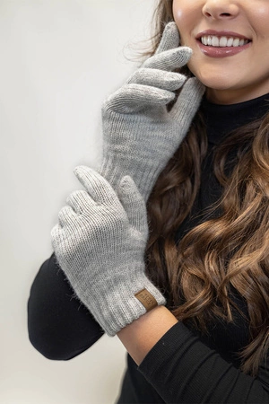 Vivisence 7014R Rękawiczki dzianinowe, jasnoszary