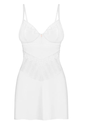 Obsessive Alissium chemise Nocna komplet koszulka + stringi, white