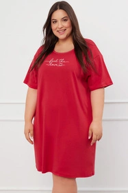 Italian Fashion Evora kr.r. Nocna koszula, c.czerwony