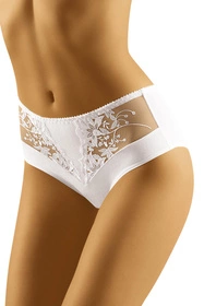 Wol-Bar Eco-La Majtki wysokie figi, biały