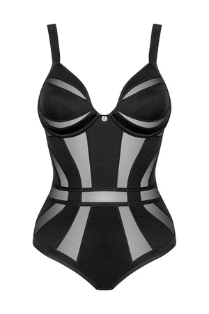 Obsessive Chic Amoria teddy Body sexy, czarny